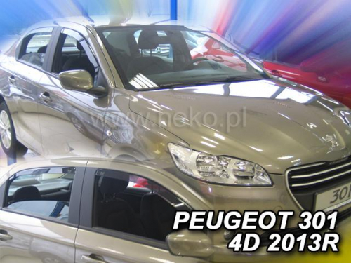 Deflektory-ofuky oken Peugeot 301+zadní