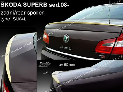 Křídlo - lip spoiler kufru Škoda Superb II