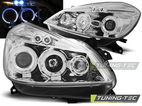 Přední světla s Angel Eyes Renault Clio III