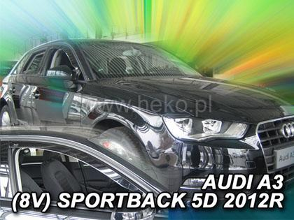 Deflektory-ofuky oken Audi A3 sportback 5dvéř.