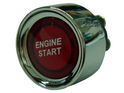Startovací tlačítko ENGINE START podsvícené