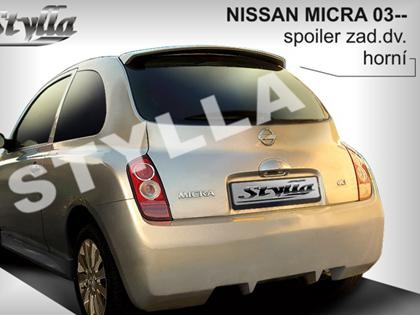 Stříška - střešní spoiler Nissan Micra