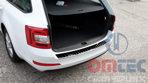 Ochranný kryt prahu pátých dveří nerez-chrom Škoda Octavia III combi