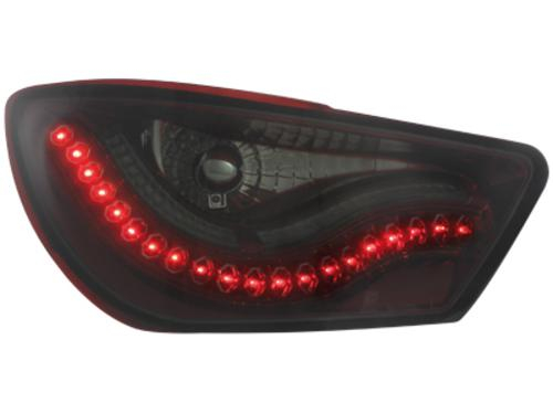 Zadní LED světla Seat Ibiza 6J, červeno-kouřové