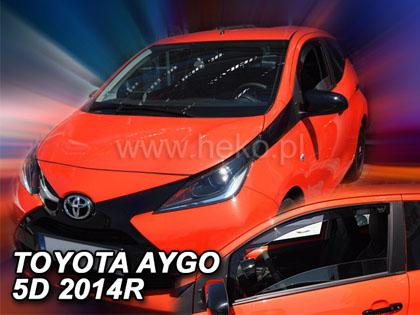 Deflektory-ofuky oken Toyota Aygo II 5-dvéř.