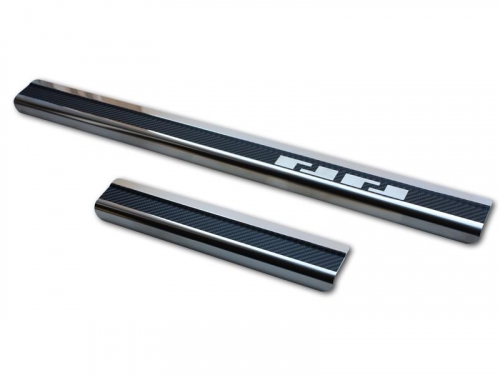 Kryty prahů <br>-<small>nerez+karbon RENAULT CLIO II 5-dvéř.</small>