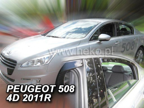 Deflektory-ofuky oken Peugeot 508 sedan