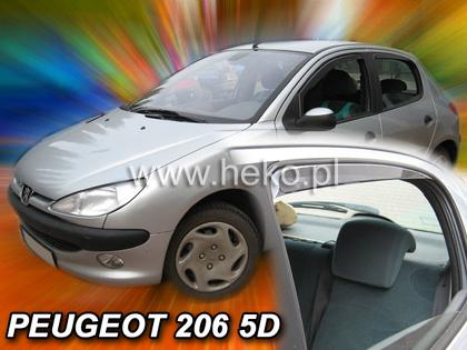 Deflektory-ofuky oken Peugeot 206
