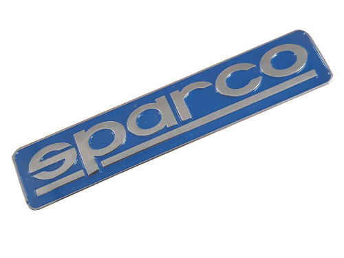 Samolepící kovový nápis SPARCO - modrý