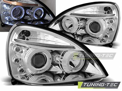 Přední světla s Angel Eyes a LED Renault Clio II