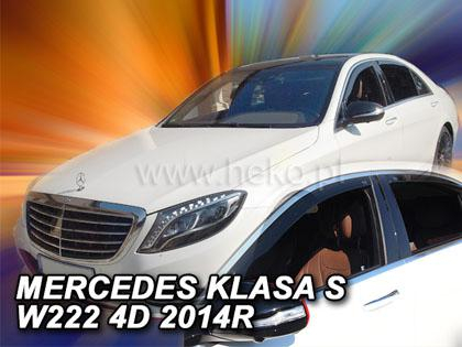 Deflektory-ofuky oken Mercedes S Class W222 + zadní