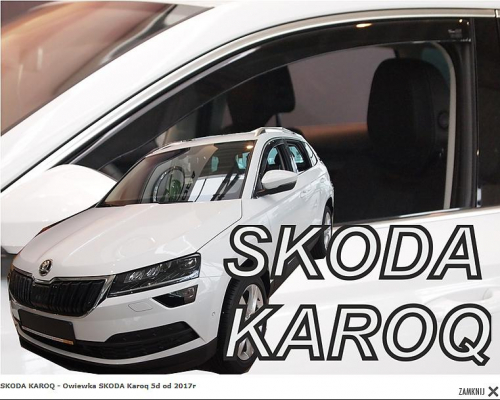 Deflektory-ofuky oken Škoda Karoq - přední