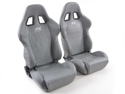 Sportovní sedačky FK Automotive - šedé