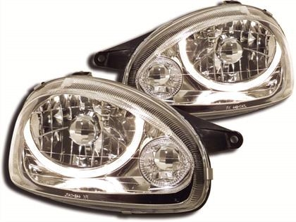 Přední světla s Angel Eyes Opel Corsa B