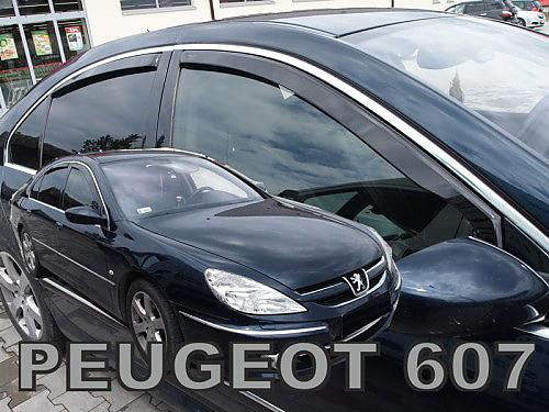 Deflektory-ofuky oken Peugeot 607 4dvéř. sedan