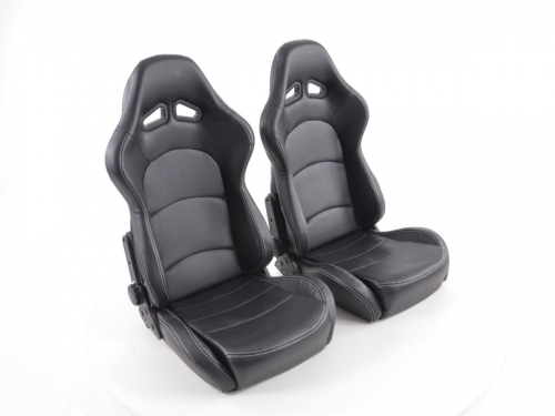 Sportovní sedačky FK Automotive carbon - černé