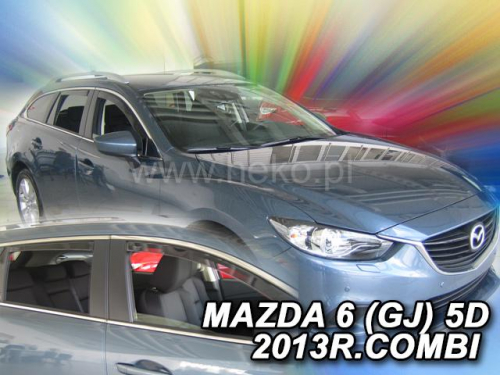 Deflektory-ofuky oken Mazda 6 kombi + zadní