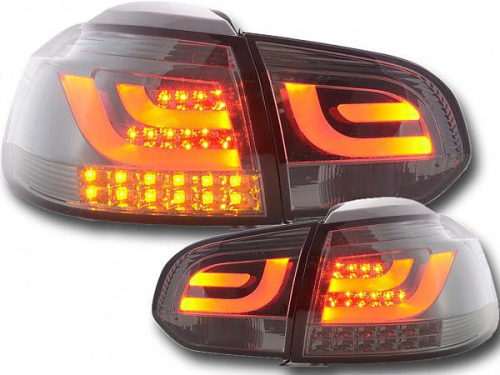 Zadní čirá světla VW Golf VI DNA LED - kouřové provedení
