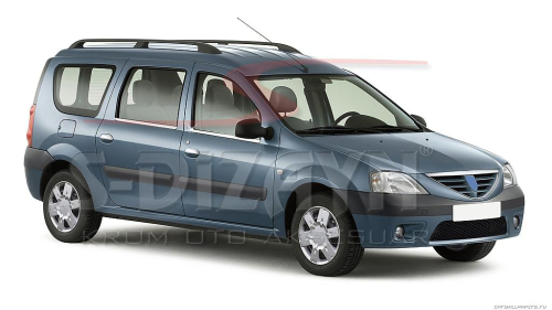 Nerez lišty spodní hrany oken dveří Dacia Logan MCV I