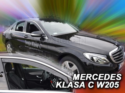 Deflektory-ofuky oken Mercedes C W205 4-dvéř. sedan