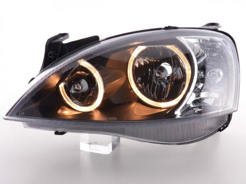 Přední světla s Angel Eyes Opel Corsa C