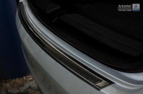 Kryt prahu zadních dveří Mercedes GLE coupé - nerez - černá / karbon