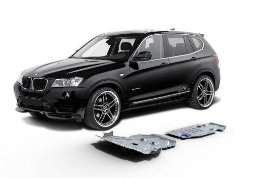 sada ALU krytů podvozku BMW X3 F25 <br>- motor a převodovka+rozdělovací
