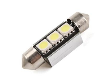 LED autožárovka CAN BUS sufit 36mm bílá