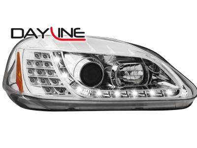 Přední světla chrom LED Devil Eyes Honda Civic
