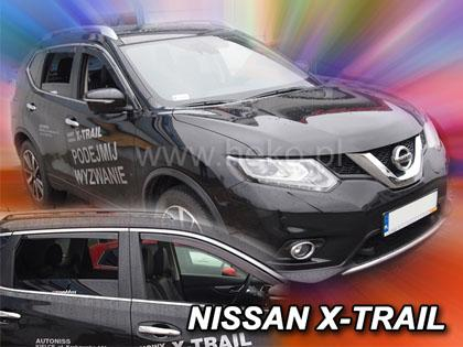 Deflektory-ofuky oken Nissan X-Trail III + zadní