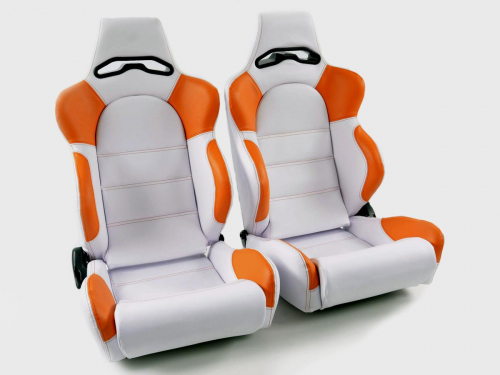 Sportovní sedačky FK Automotive Edition 1 white-orange