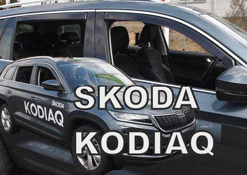 Deflektory-ofuky oken Škoda Kodiaq - přední+zadní