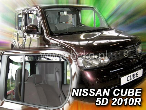 Deflektory-ofuky oken Nissan Cube 5dvéř. + zadní