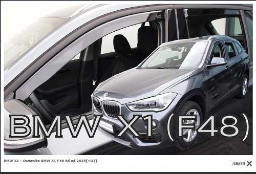 Deflektory-ofuky oken BMW X1 5D F48 - přední+zadní