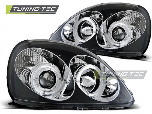 Přední čirá světla černá Angel EyesToyota Yaris
