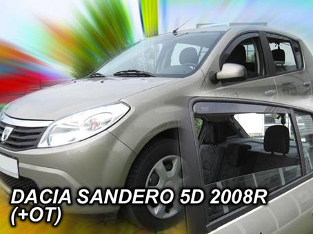Deflektory-ofuky oken Dacia Sandero Stepway (+ zadní)