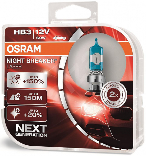 Autožárovky Osram Nightbreaker Laser Next Generation HB3 55W
