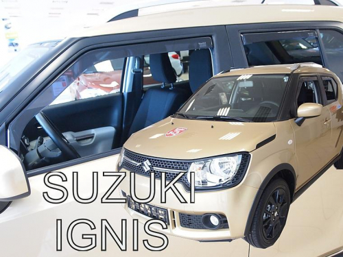 Deflektory-ofuky oken Suzuki Ignis - přední+zadní