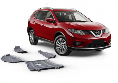 sada ALU krytů podvozku Renault Koleos <br>-<small> motor+převodovka, nádrž a diferenciál</small>