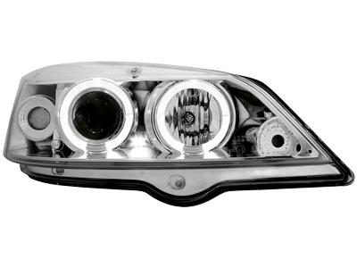 Přední lampy chrom s Angel Eyes Opel Astra G