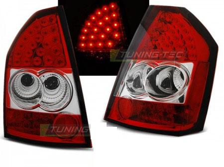 LED zadní světla Chrysler 300C červeno-bílé facelift