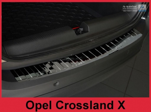 Kryt prahu zadních dveří Opel Crossland X, <br>-<small> černý grafit lesklý</small>