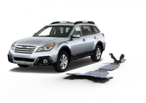 sada ALU krytů podvozku Subaru Outback <br>-<small> motor, převodovka a diferenciál</small>