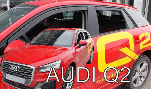 Deflektory-ofuky oken Audi Q2 - přední+zadní