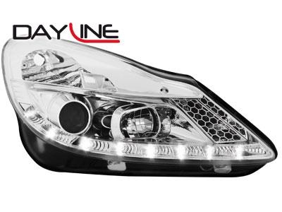 Přední světla chrom Devil Eyes Opel Corsa D