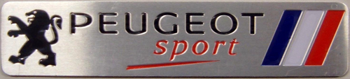 Samolepící znak Peugeot sport