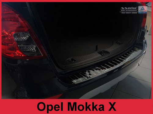 Kryt prahu zadních dveří Opel Mokka X, - černý grafit lesklý