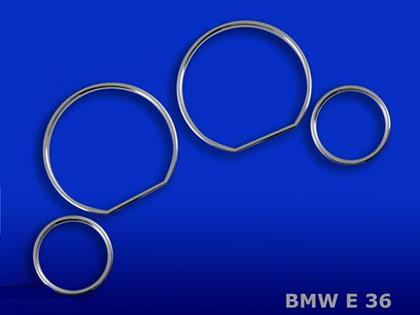 Chrom rámečky budíků BMW E36