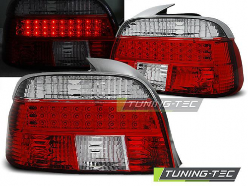 Zadní světla LED BMW E39 limo červená/chrom