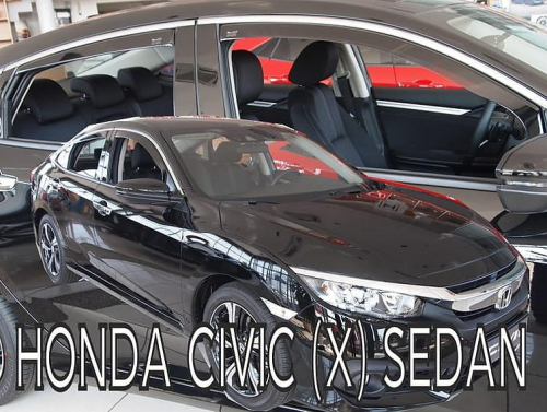 Deflektory-ofuky oken Honda Civic 5dvéř. sed, přední+zadní